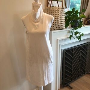 Anthropologie Akemi + Kin White Mock Neck Sleeveless MIDI Dress - Size XS